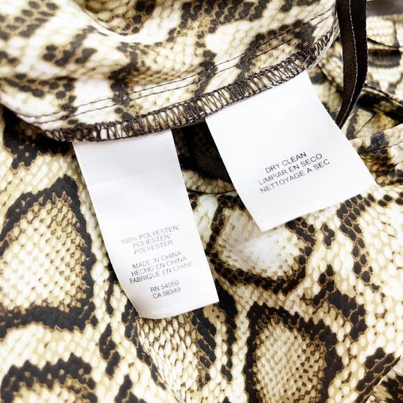 RACHEL Rachel Roy Snake Skin Print Tie Waist Dress - Picture 7 of 7